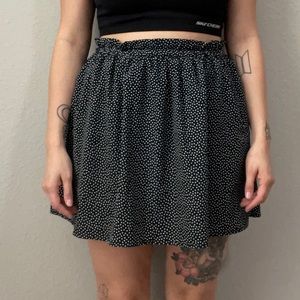 Forever 21 Contemporary Polka Dot Mini Skirt with POCKETS